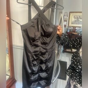 Stunning  black Sequin Evening Gown - Size L